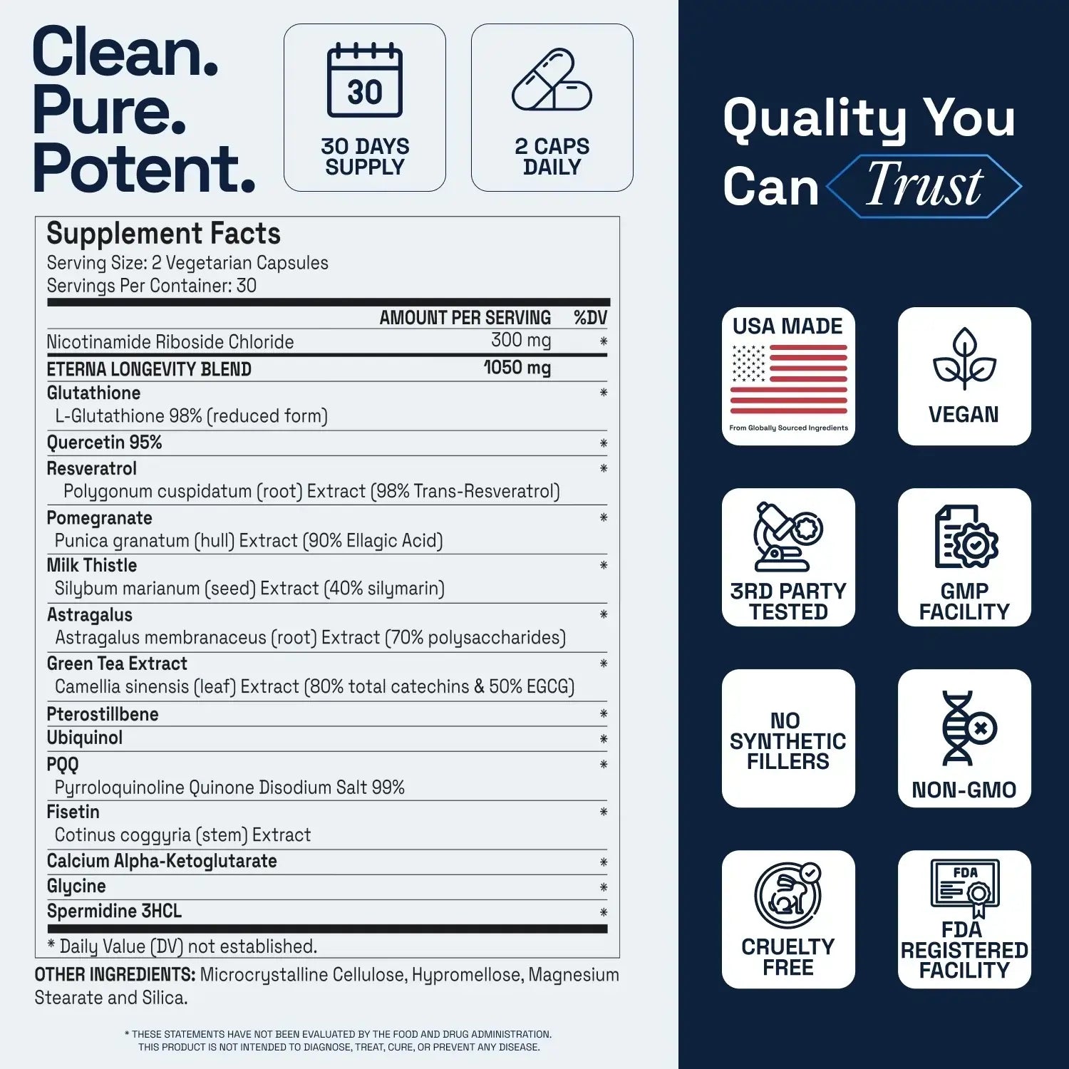 NAD+ supplement facts