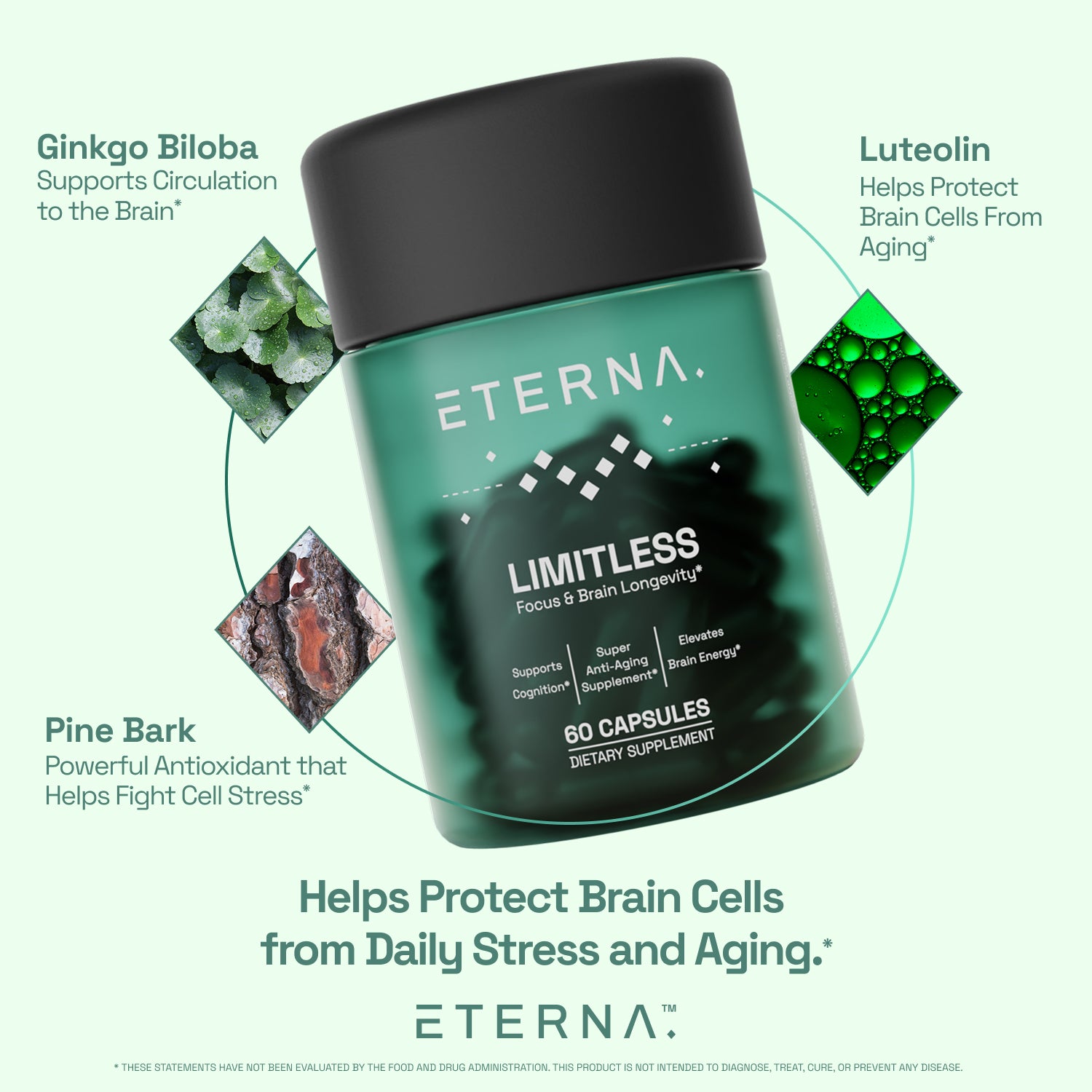 Limitless | Nootropic Brain Supplement for Memory, Focus & Stress Support