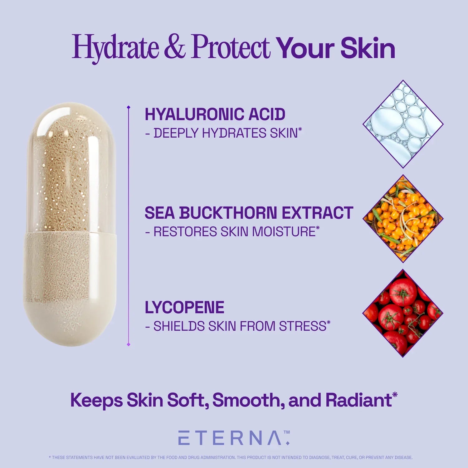 RADIANT | Collagen & Biotin Supplement for Skin Hydration, Hair Growth & Anti-Aging